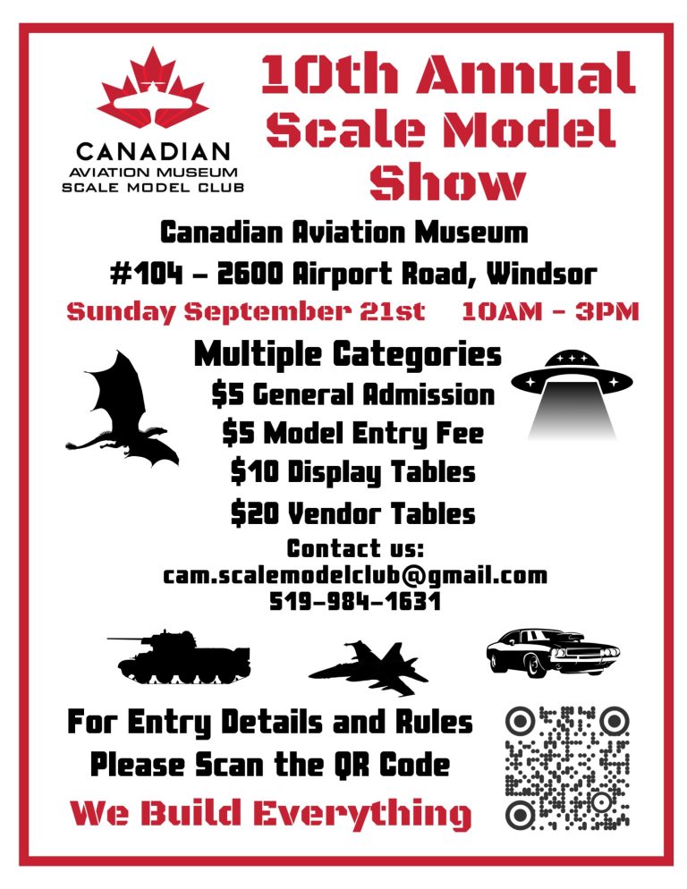 10th Annual Scale Model Show Sept. 21/2025