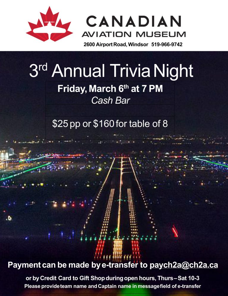 3rd Annual Trivia Night – Sign up Now!   6-March-2026