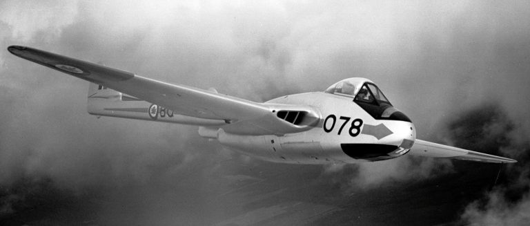First Operational Jet Fighter for the RCAF – DH.100 Vampire  Jan-1948